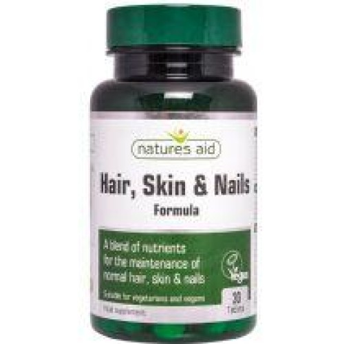 NATURES AID SKIN, HAIR & NAILS FORMULA 90TABS