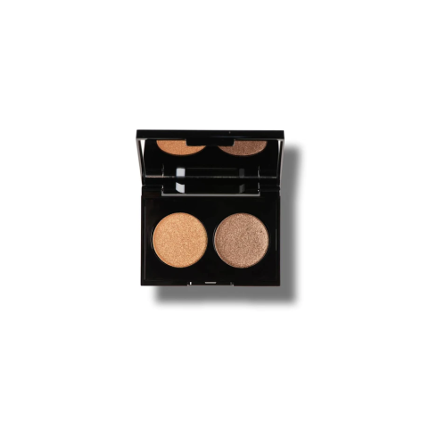 KORRES VOLCANIC MINERALS VELVET DUAL EYESHADOW GOLDEN AMBER 28