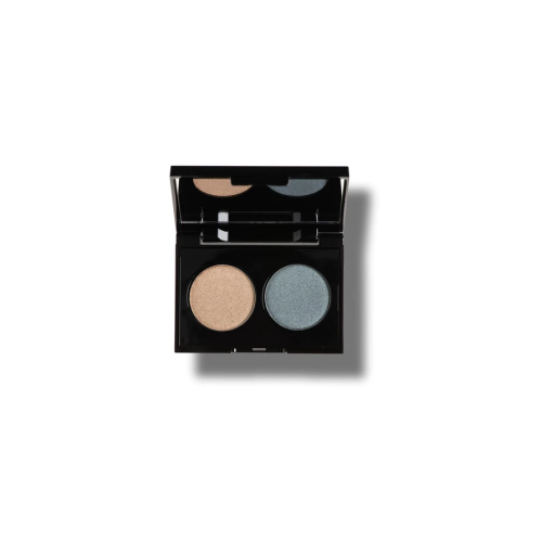 KORRES VOLCANIC MINERALS VELVET DUAL EYESHADOW BLUE TEAL 58