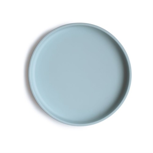 MUSHIE SILICONE SUCTION PLATE SOFT BLUE