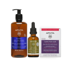 APIVITA ΠΑΚΕΤΟ ΤΡΙΧΟΠΤΩΣΗΣ ΓΙΑ ΑΝΔΡΕΣ (TONIC SHAMPOO 500ML + 40 HAIRLOSS CAPSULES + TONIC OIL 50ML)