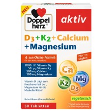 DOPPELHERZ D3+K2+Ca+MAGNESIUM 30 TABLETS