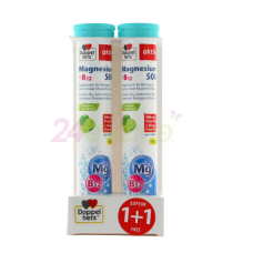 DOPPELHERZ MAGNESIUM 500mg +B12 15 EFFERVESCENT TABLETS 1+1 FREE (30 TABLETS)