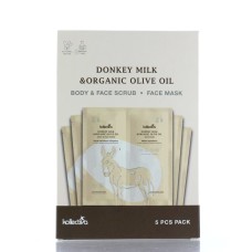 KOLLECTIVA FACE MASK&SCRUB DONKEY MILK 5PCS