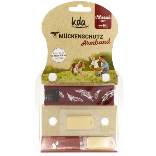 KDA ANTI-MOSQUITO WRISTBAND ADULTS RED
