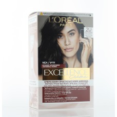 LOREAL EXCELLENCE UNIVERSAL NUDES AMMONIA-FREE HAIR COLOR 2U DARKEST BROWN