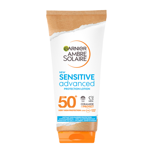 GARNIER AMBRE SOLAIRE LAIT SENSITIVE ADVANCED SPF50+ 175ML