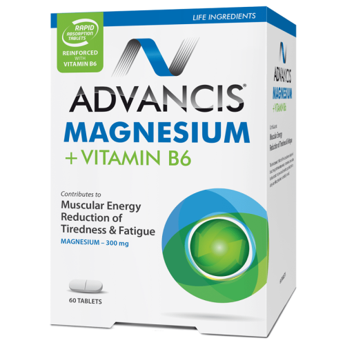ADVANCIS MAGNESIUM & VITAMIN B6 60TABS