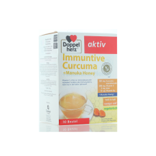 DOPPELHERZ IMMUNITIVE CURCUMA+MANUKA HONEY 10 SACHETS                                                          