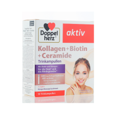 DOPPELHERZ KOLLAGEN+BIOTIN+CERAMID VIALS 10                                                                   