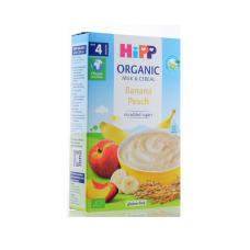 HIPP ORGANIC MILK & CEREAL BANANA PEACH 250G
