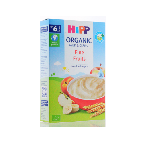 HIPP ORGANIC MILK & CEREAL FINE FRUITS 250G