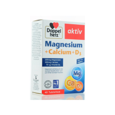 DOPPELHERZ MAGNESIUM & CALCIUM & VIT D3 40 CAPSULES                                                                     