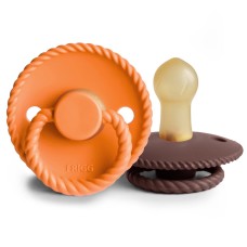 FRIGG DAISY PACIFIERS  LATEX 2 PACK MAPLE/COCOA  SIZE 1