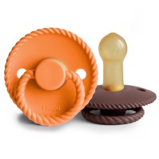 FRIGG DAISY PACIFIERS  LATEX 2 PACK MAPLE/COCOA  SIZE 2