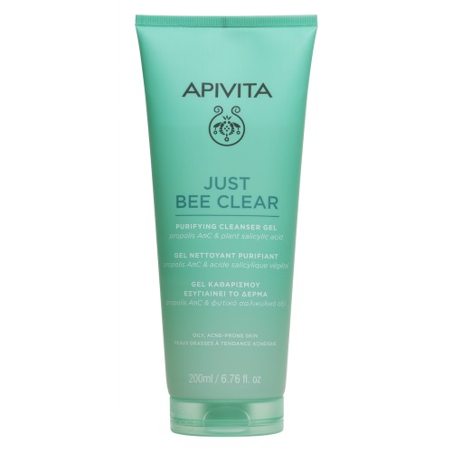 APIVITA JUST BEE CLEAR  PURIFYING CLEANSER GEL 200ML
