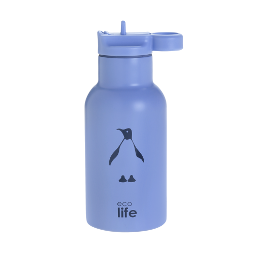 ECOLIFE KIDS THERMOS 350ML PENGUIN BLUE