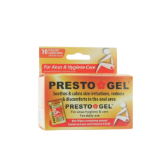 DAN PRESTO-GEL SOFT WIPES FOR ANAL AREA 10X