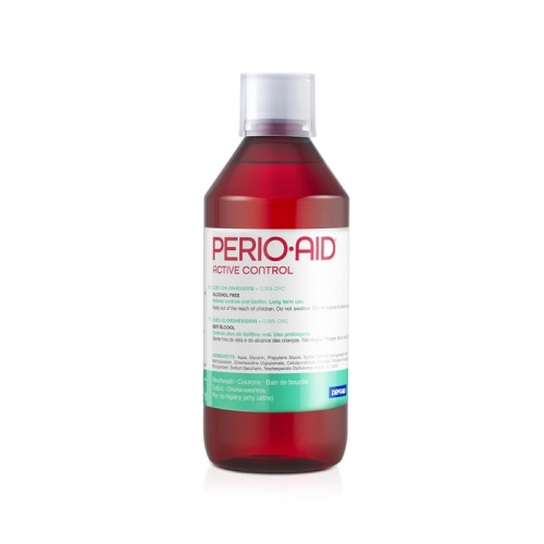PERIO AID ACTIVE CONTROL MOUTHWASH 0.05% CHLORHEXIDINE 500ML                                                                        