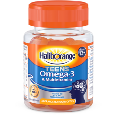 HALIBORANGE OMEGA 3 TEENS 30 ORANGE GUMMIES                                                                                                          