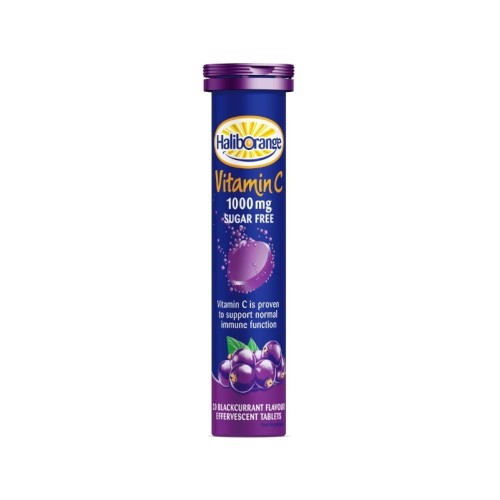 HALIBORANGE VITAMIN C SUGAR FREE ADULTS 1000MG BLACKURRANT 20 EFFERVESCENT TABLETS                       