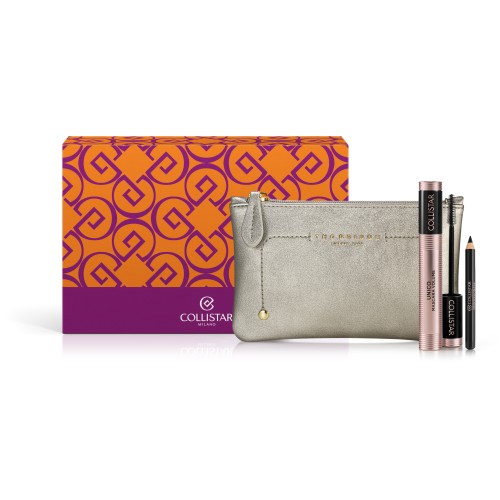 COLLISTAR THE BRIDGE MASCARA VOLUME UNICO BLACK+ EYE PENCIL BLACK+POUCH BLACK                                 