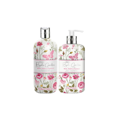 BAYLIS & HARDING ROYALE GARDEN HAND WASH 500ML & BODY WASH 500ML