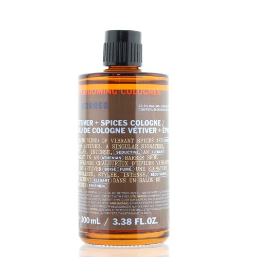 KORRES MENS VETIVER + SPICES COLOGNE ACHILLEA 100ML                                                           