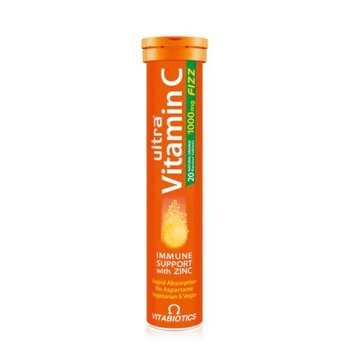 VITABIOTICS ULTRA VITAMIN C + VITAMIN D + ZINC EFFERVESCENT 10 TABLETS (1+1 FREE)