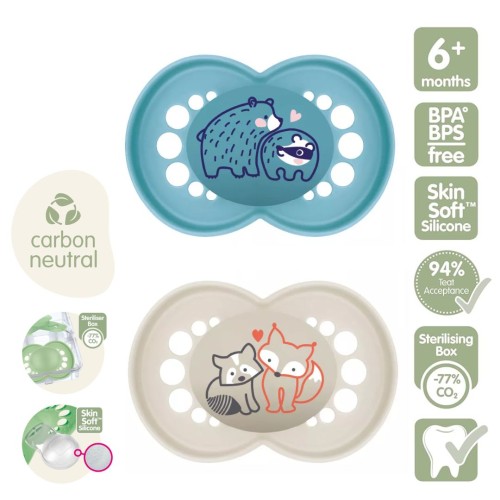 MAM ORIGINAL PURE SOOTHER 6M+ BOY