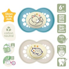 MAM ORIGINAL PURE SOOTHER NIGHT 6M+ BLUE