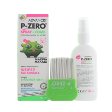 ADVANCIS P-ZERO ANTI-LICE SPRAY 100ML & COMB