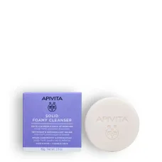 APIVITA SOLID FOAMY CLEANSER & MAKE UP REMOVER FOR FACE & EYES 80G