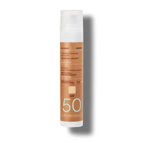 KORRES RED GRAPE TINTED SUNCARE  SPF50 50ML
