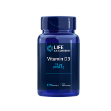 LIFE EXTENSION VITAMIN D3 3000 I.U 120 SOFTGELS