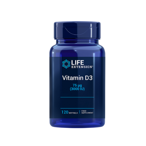 LIFE EXTENSION VITAMIN D3 3000 I.U 120 SOFTGELS