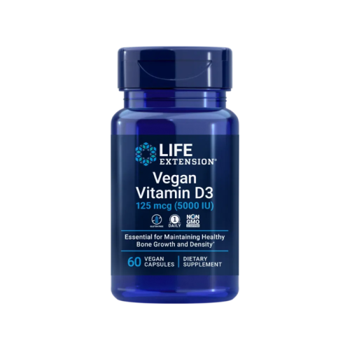 LIFE EXTENSION VITAMIN D3 5000IU VEGAN 60 CAPS