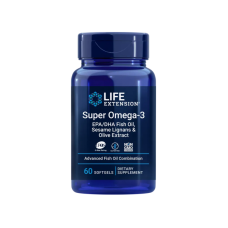 LIFE EXTENSION SUPER OMEGA-3 EPA/DHA WITH SESAME LIGNANS & OLIVE EXTRACT 60 SOFTGELS