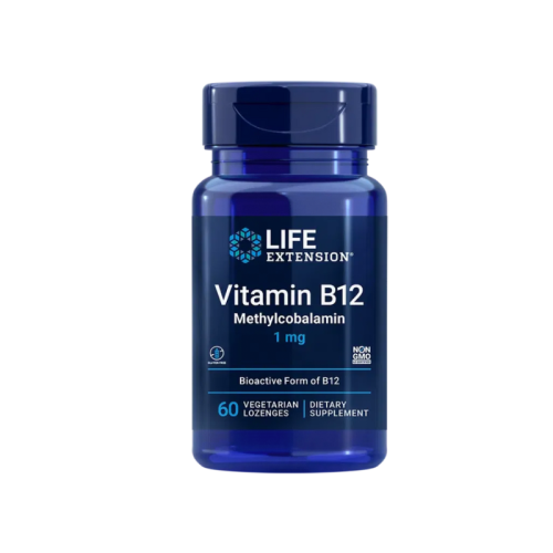 LIFE EXTENSION VITAMIN B12 METHYLCOBALAMIN, 60 VEGETARIAN LOZENGES