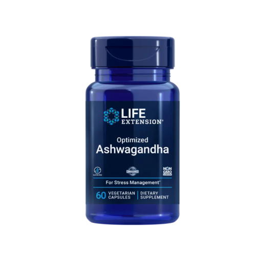 LIFE EXTENSION OPTIMIZED ASHWAGANDHA EXTRACT 60 CAPSULES