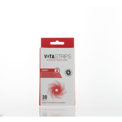 VITASTRIPS ENERGY 30 VITAMIN STRIPS STRAWBERRY & MINT