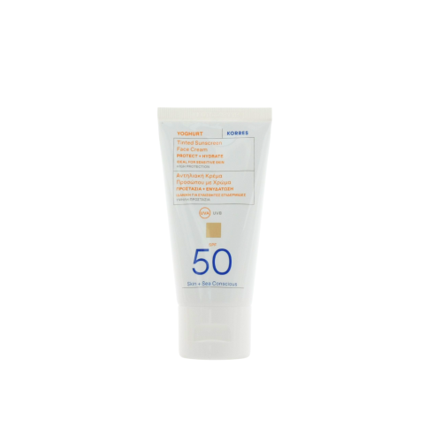 KORRES YOGHURT TINTED SUNSCREEN FACE CREAM SPF50 50ML