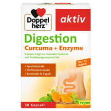 DOPPELHERZ DIGEST CURCUMA + ENZYME 30CAPS