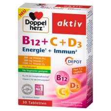 DOPPELHERZ VIT B12 & C & D3 30TABS