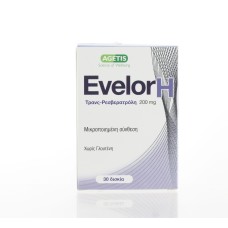 AGETIS EVELOR FORTE 200MG RESVERATROL 30 TABLETS
