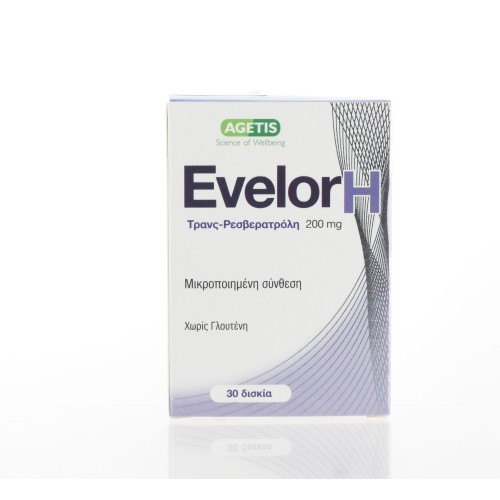 AGETIS EVELOR FORTE 200MG RESVERATROL 30 TABLETS