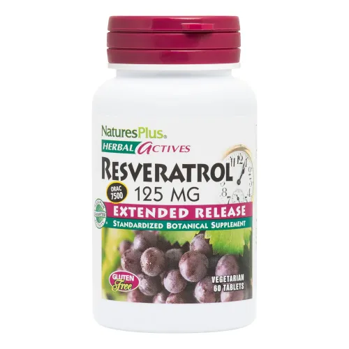NATURES PLUS RESVERATROL EXTENDED RELEASE 60 TABLETS                                                           