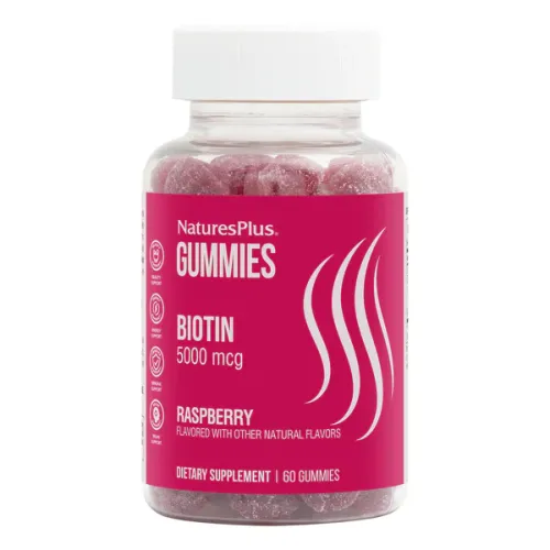 NATURES PLUS BIOTIN 60 GUMMIES 5000MG