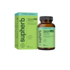 SUPHERB VITAMIN C+D ZINC 60CAPS