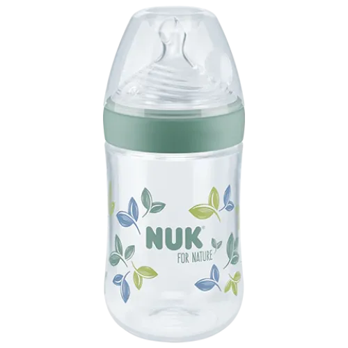 NUK FOR NATURE TC BOTTLE SILICONE GREEN 260ML